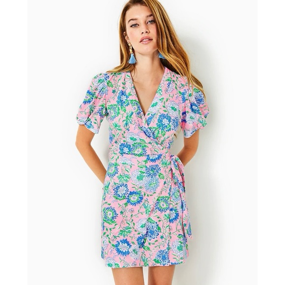 NWOT Lilly Pulitzer Sailynn Short Sleeve Romper Conch Shell Pink Rumor Has It - Picture 11 of 13